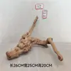 Raíz de rododendro agua hervida raíz de hierba paisajismo madera hundida caja de mascota trepadora árbol de polilla pecera remojado a amarillo