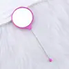 Nuevo espejo redondo pequeño de bricolaje, mini espejo lindo creativo con cuentas, de mano multicolor adorable portátil de alta definición