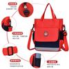 Bolso de mano para tutoría de estudiantes de escuela primaria, bolso de lona impermeable para tutoría de clase de formación infantil, logotipo impreso personalizado