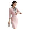 Vestido Profissional Moda Feminina Esteticista Terno de Temperamento Primavera e Verão Salão de Beleza Salão de Saúde Loja de Cosméticos Gerente Roupa de Trabalho Feminina