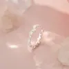 Anillo de Flor Grande y Pequeña de Plata Pura S999 Yongcheng Estilo Coreano Dulce Tridimensional Estilo Bosque de Alta Gama Estilo Pastoral Joyería de Mano Dropshipping