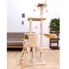 Estrutura de escalada para gatos de comércio exterior, árvore para gatos de cinco andares com arranhadores de sisal integrados, ninho para gatos, plataforma de salto para gatos, brinquedo para gatos, atacado de grandes fábricas