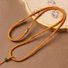 Cuerda Roja Fina Ajustable Tejida a Mano con Cuentas Rojas y Colgante de Jade para Hombres y Mujeres con Hebilla de Seguridad y Cuerda para Colgar de 1.5 mm