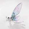 Broche Libélula Acrílico Transparente de Alta Qualidade Feminino Animal Corsage Pin Retrô Fivela de Lenço de Seda Desenho Animado Decoração de Roupa Atacado Feminino