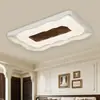 Lámpara de Techo para Sala de Estar Estilo Vintage 2026 con Veta de Madera de Nogal, Luz de Estudio de Espectro Completo para Protección Ocular, Lámpara de Sala de Estar de Gama Alta