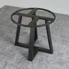 Nuevo Modelo Mesa de Cristal con Patas Redondas, Estructura de Hierro Mármol, Patas Elevadas, Mesa de Centro Redonda Pequeña, Mesa de Comedor