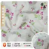 Tela de Gasa de Doble Capa Estampada Floral Keqiao para Ropa de Bebé, Mantas Infantiles, Baberos, Ropa de Dormir y Materiales para Ropa de Casa