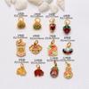 Colgante de Esmalte Quemado Pulsera de Esmalte Collar Accesorios DIY Pulsera Oro Arena Colgante Pequeño Campana Joyería Estilo Vintage
