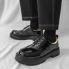 Zapatos de Cuero Transfronterizos de Amazon para Hombre, Zapatos Derby para Hombre de Comercio Exterior, Zapatos de Cuero Gruesos Estilo Británico, Peinado, Un Par para Entrega
