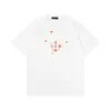 Camiseta de Manga Curta para Casal Amiri Pomba da Paz Tinta Flow Grafite Lettering 230g Série Coleção Estampa Clássica do Logo