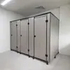 Tablero Divisor de Baño Público Inodoro Anti-Plegable Aluminio Panal Ducha PVC Impermeable Pared Divisoria Terminada Puerta