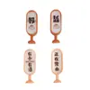 Letrero Miniatura de Cafetería, Mostrador de Bar, Escena de Casa de Muñecas de Comida y Juego, Accesorios de Decoración con Pegamento de Crema DIY
