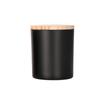 Copo de vela de aromaterapia preto fosco de 7 onças 10 onças Frasco de vela de moda simples Recipiente de vidro vazio para presentes de fragrância