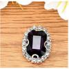Octogonal vidrio cosido a mano garra taladro cristal vidrio garra cadena bolsa cuatro agujeros enhebrado decorativo taladro lazo flor accesorios