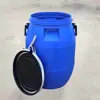 Barril con Brida Personalizado de 200L Barril de Aro de Hierro de 30L 50kg Barril con Aro de 60L Barril de Plástico de 125L Resistente a Ácidos y Álcalis