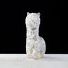 Adornos de alpaca con pegamento de grava de cristal natural transfronterizos, artesanías de resina de alpaca de cristal, adornos decorativos para el hogar