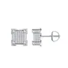 Pendientes de Plata de Ley S925 Estrella y Luna Dulces y Frescos Totalmente Incrustados con Moissanita Diseño Asimétrico Personalidad Nicho Pendiente para Chica Popular Corte Marqués