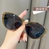 Gafas de Sol Ultra Ligeras Estilo Ojo de Gato para Mujer, Gafas Sexy Retro Americano Y2K Gm Modernas Cuadradas y Redondas para Adelgazar la Cara Gafas de Sol de Alta Gama