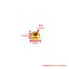 Acero Inoxidable 304 Espaciador Redondo DIY Pulsera de Cristal Separador de Pulsera Junta de Acero de Titanio Accesorios con Cuentas que No se Desvanecen