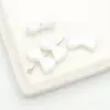 Pajarita Perforada de Color Sólido Acrílico Lazo DIY Joyería con Cuentas Cadena para Teléfono Móvil Bolso Cadena para Llaves Accesorios