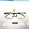 8910 gafas de media montura informales de negocios para hombre al por mayor, montura de gafas de titanio semiligera, montura de gafas de plástico de acero, súper elásticas y resistentes, con patas de gafas