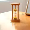 Ampulheta de Tempo Ampulheta de 1/3/5 Minutos Temporizador Presente Criativo Personalizado Estilo Japonês Casa Ornamentos de Ampulheta de Madeira