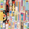 30 Marcapáginas de Dibujos Animados, Lindos Retro Simples Estilo Cuaderno de Notas Materiales Artísticos Creativos, Colección de Tarjetas Marcapáginas de Papel para Lectura