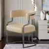 Silla de Comedor, Silla de Té de Lujo Ligero de Gama Alta para Reuniones y Recepciones, Silla para Salón de Uñas, Silla para Salón de Belleza, Silla de Mahjong, Sillón de Oficina de Ventas, Silla de Maquillaje