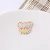 Etiqueta de Tela de Dibujos Animados Bordada por Computadora Etiqueta Tejida Patrón de Animales Accesorios para la Cabeza Hechos a Mano Ropa de Bebé con Juguete de Peluche Pegatinas Decorativas de Tela