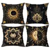 Funda de Almohada Serie Geométrica Moderna de Lino Estampado de Lino para Sofá de Exterior Silla de Salón Cojín Decorativo Ropa de Cama