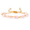 Pulsera con cordón de cuentas de piedra de 6 mm para mujer, estilo europeo y americano, de lujo, ligera, de alta calidad, tejida a mano para hombres y mujeres, venta al por mayor