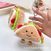 Pingente Pelúcia Sanduíche Criativo Grande Boneca Comida Barulhenta Charme para Bolsa Chaveiro Decoração DIY