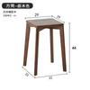 Jiayi Taburete Bajo de Madera Maciza Taburete de Mesa de Comedor para el Hogar Taburete de Madera Simple Taburete Cuadrado Taburete Pequeño para Adultos