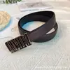 Cinto de Fivela Lisa de Nova Moda com 3,8 de Largura, Cinto de Negócios Moderno e Versátil, Cinto para Jeans, Disponível para Dropshipping