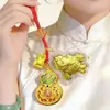 Colgante de Candado Chapado en Oro de Paz y Prosperidad Accesorios Cadena para Suéter Collar Regalo para Transmisiones en Vivo de Tiktok Fabricante de Joyería Venta al por Mayor