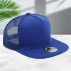 Gorras de Hip-Hop Europeas y Americanas Transfronterizas con Estampado de Sombrilla Solar de Verano para Exteriores y Gorras de Malla de Ala Plana con Bordado de Logo Personalizado para Hombres y Mujeres