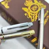 Venta al por mayor de fábrica pluma joya totalmente metálica pluma de regalo de empresa pluma de letrero publicitario pluma de gel de alta gama logotipo imprimible