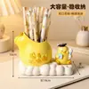 Sujetalápices Creativo de Sección de Bambú de Panda Artesanía de Resina Adorno de Almacenamiento de Escritorio de Oficina Regalo de Alto Valor para Estudiante