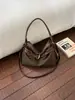 Bolsa de Moto Retrô Estilo Hot Girl Transfronteiriça Estilo Coreano Moda Bolsa Tote de Ombro Único Grande Capacidade para Comutação Manual ou Transversal para Mulheres