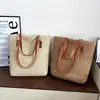 Bolsa de Paja Tejida para Vacaciones en la Playa de Verano Nueva Temporada Transfronteriza Versátil Bolso de Hombro Bolso Tote Tejido