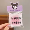 Sanrio calcomanías para uñas infantiles lindas estilo japonés uñas postizas de dibujos animados con parte trasera adhesiva decoraciones de uñas autoadhesivas parches para uñas