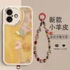 Adecuado para iPhone 17, funda de piel de cordero de dos colores tipo óleo con textura de cuero en relieve, funda de teléfono con protección total anticaída