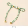 Botão de Cheongsam Tecido à Mão com Enrolamento de Fio Dourado Estilo Chinês Tradicional e Laço, Acessório Decorativo para Hanfu e Traje Tang Chinês