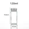 Tapa de Madera Botella Transparente para Condimentos Botella para Condimentos de Barbacoa Botella para Pimienta Botella de Vidrio Botella Vacía Botella para Sal Tarro para Condimentos Botella Pequeña Botella para Sub-Embotellar
