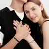 Conjunto de Cadena Cubana con Circonita Incrustada en Forma de Corazón para Pareja Anillo y Pulsera de Acero Inoxidable Lisos Regalo de San Valentín