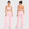 Conjunto de Sutiã Esportivo Cruzado com Gola Halter para Mulheres, Sutiã Fitness Acolchoado de Verão, Lindo Top Cruzado nas Costas para Pilates Yoga