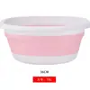 Nuevo Estilo Lavabo Cuadrado Plegable para el Hogar Portátil para Bebé Lavabo de Plástico para Exterior Estudiante Dormitorio Lavabo de Lavandería