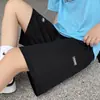 Pantalones cortos deportivos de pierna ancha de seda de hielo para mujer, estilo fino de verano, talla grande, cintura alta, holgados, adelgazantes, pantalones casuales de longitud media