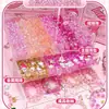 Kit de Materiales DIY de Dibujos Animados con Cuentas para Niños Pulsera Accesorios Hechos a Mano Cuentas Sueltas Joyería Collar Set de Caja de Regalo