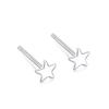 S999 Sterling Brincos de Prata Simples Feminino Mini Brincos Love Butterfly Mori Ear Stick Anti-bloqueio Brincos de Prata